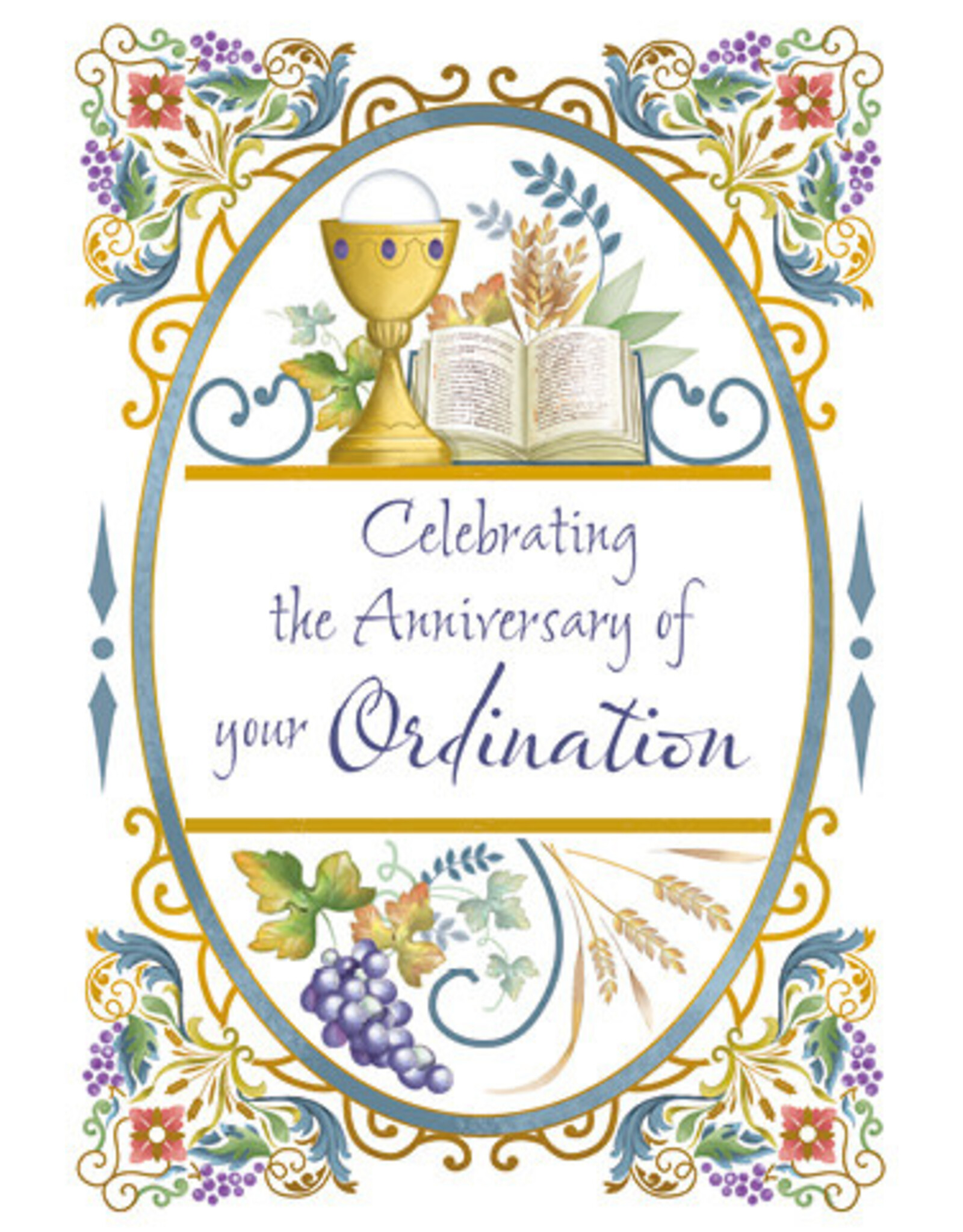 Greetings of Faith Card - Ordination Anniversary, Celebrating