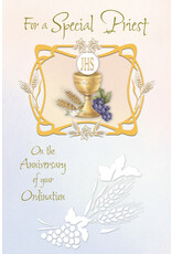 Greetings of Faith Card - Ordination Anniversary (Priest), Special