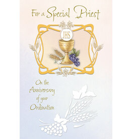 Greetings of Faith Card - Ordination Anniversary (Priest), Special