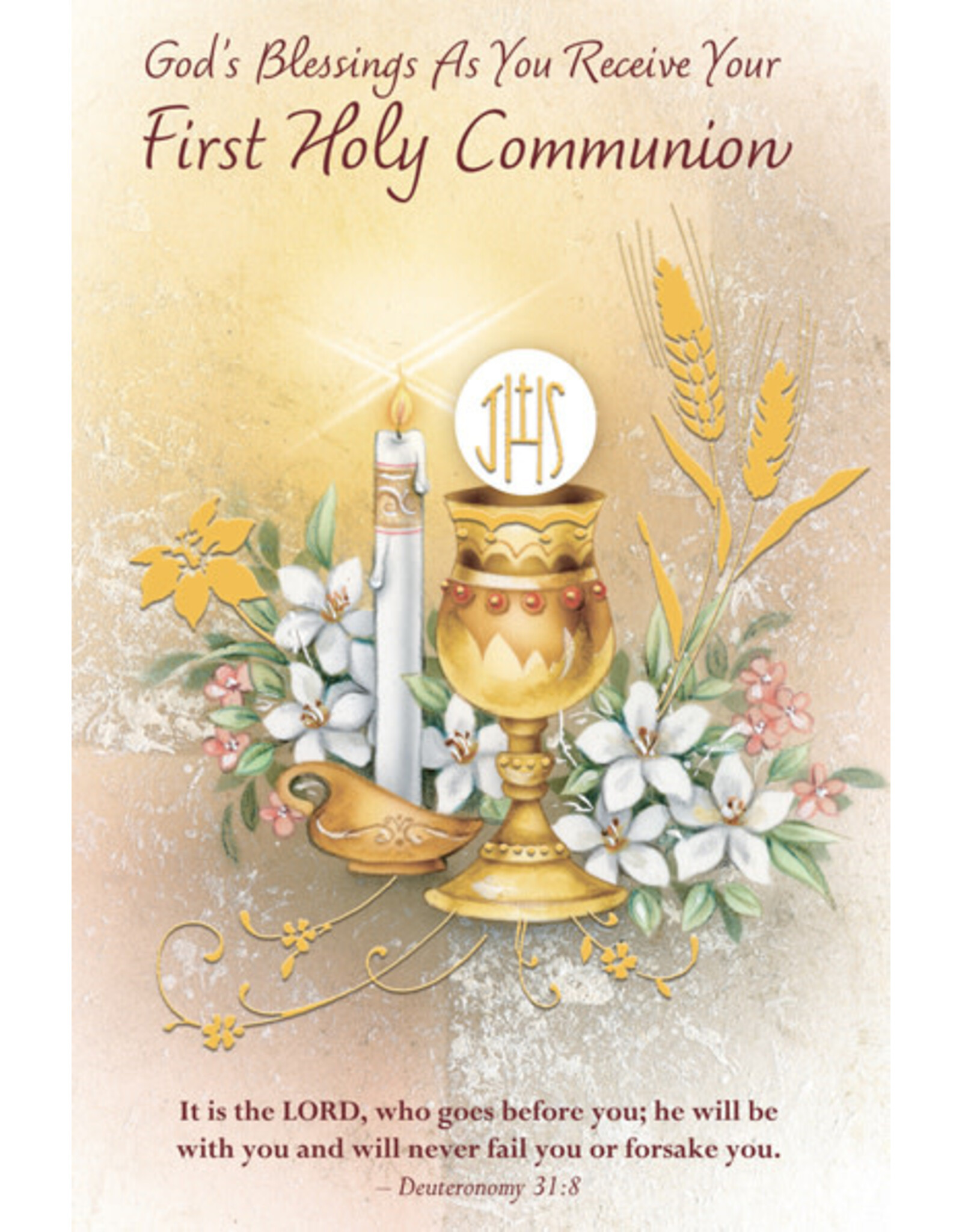 Greetings of Faith Card - First Communion (For Anyone), God's Blessings