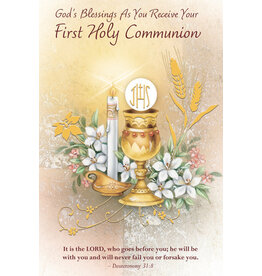 Greetings of Faith Card - First Communion (For Anyone), God's Blessings