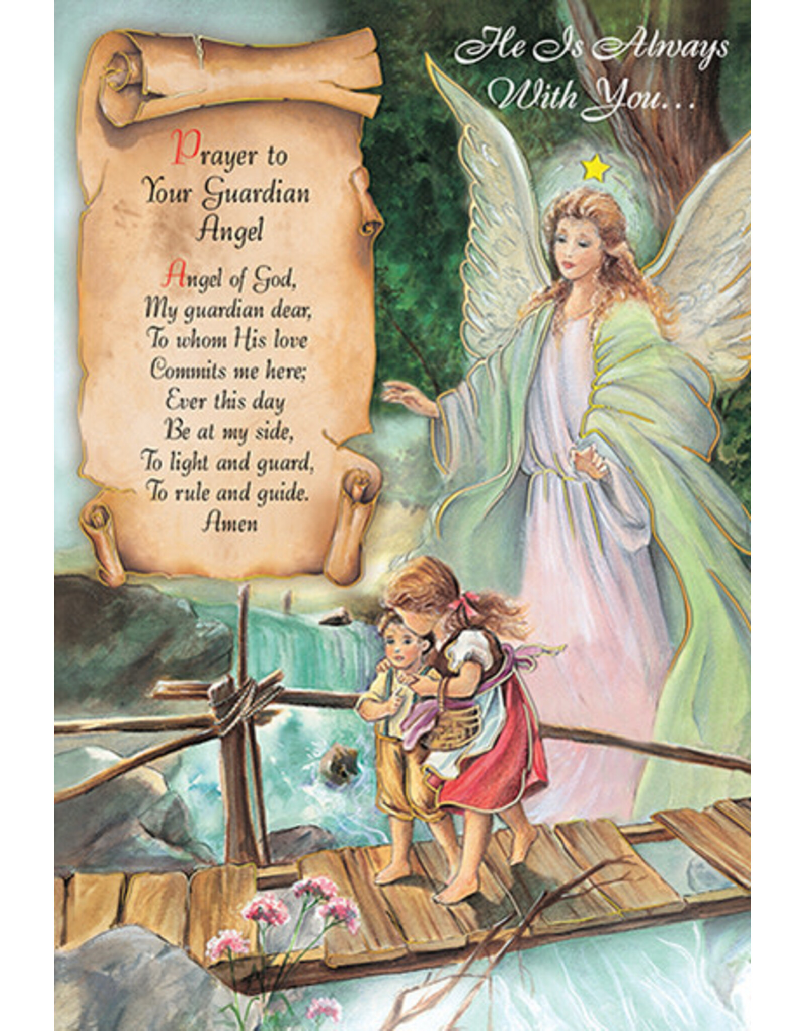 Greetings of Faith Card - Care & Concern, Prayer to Your Guardian Angel