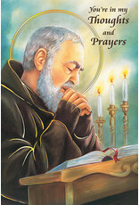 Greetings of Faith Card - In My Prayers, Padre Pio