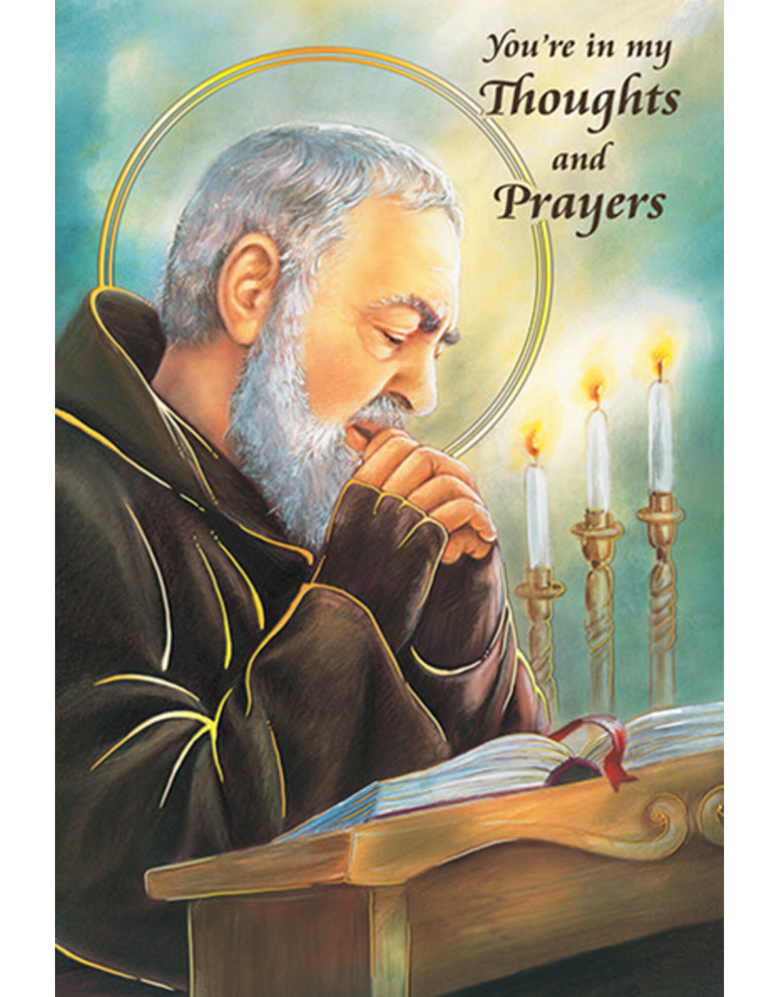 Greetings of Faith Card - In My Prayers, Padre Pio