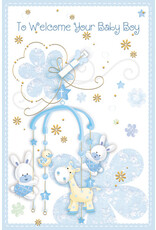Greetings of Faith Card - Congratulations, Welcome Baby Boy