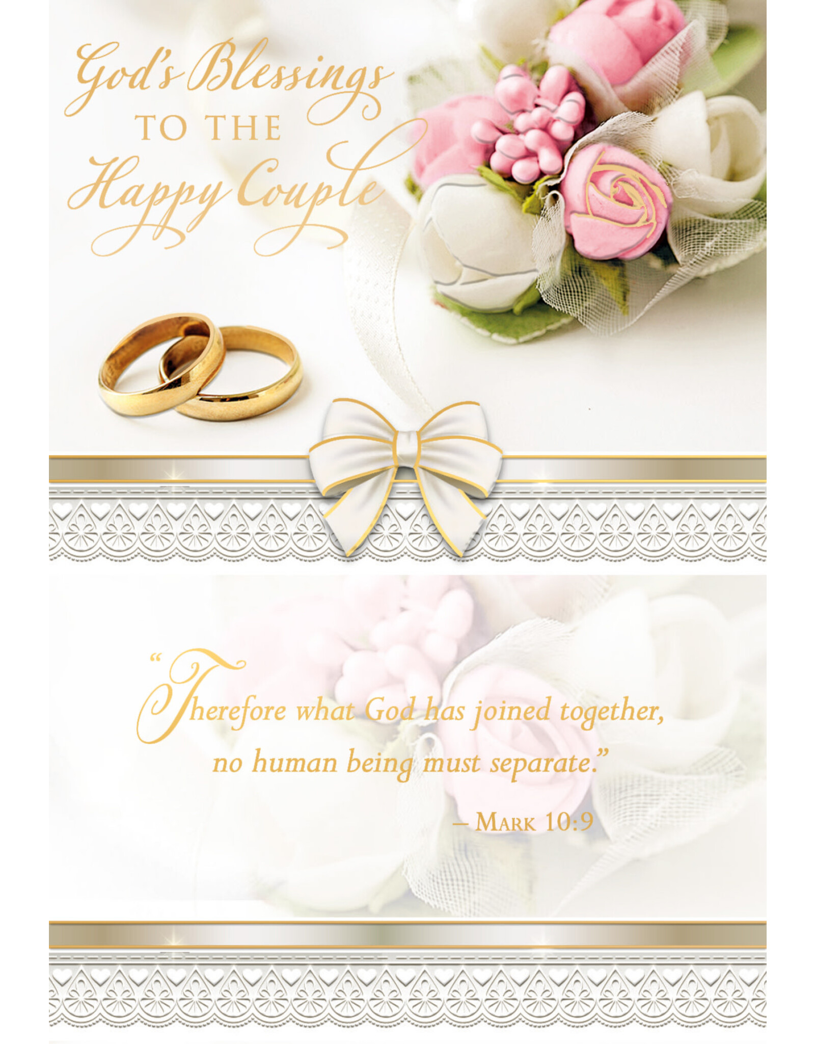 Greetings of Faith Card - Wedding, Joined Together