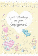 Greetings of Faith Card - Engagement, God's Blessings