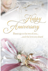 Greetings of Faith Card - Anniversary, Blessings to the Love You Share