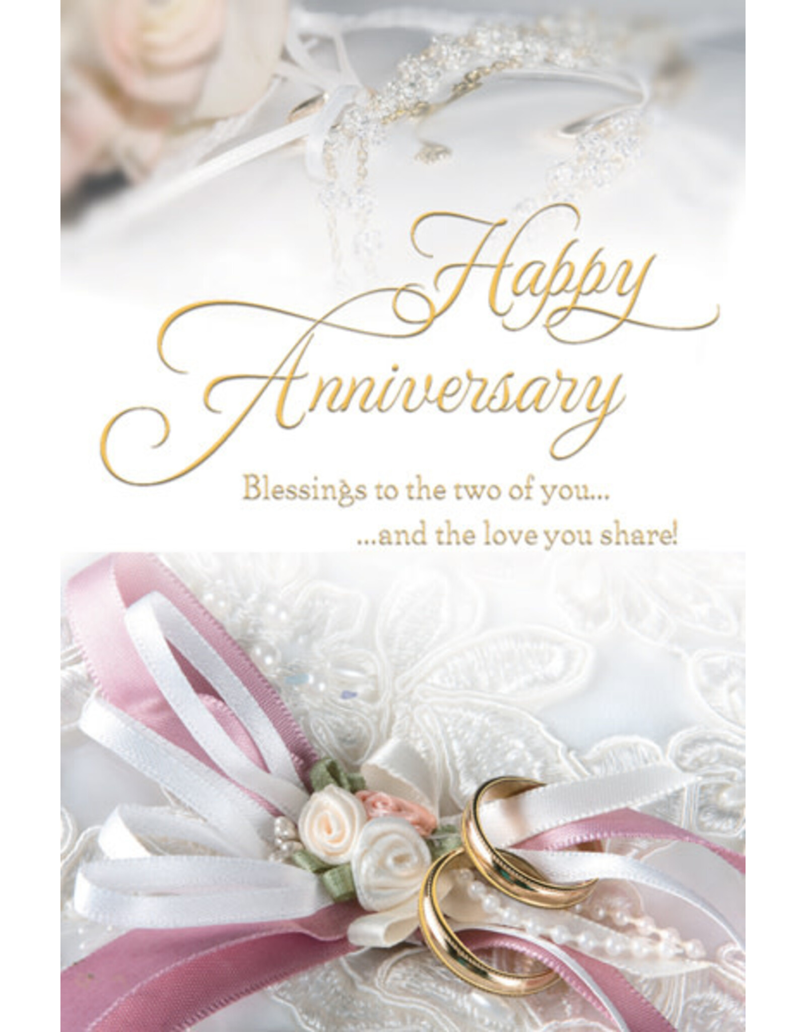 Greetings of Faith Card - Anniversary, Blessings to the Love You Share