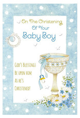 Greetings of Faith Card - Christening (Boy), God's Blessings