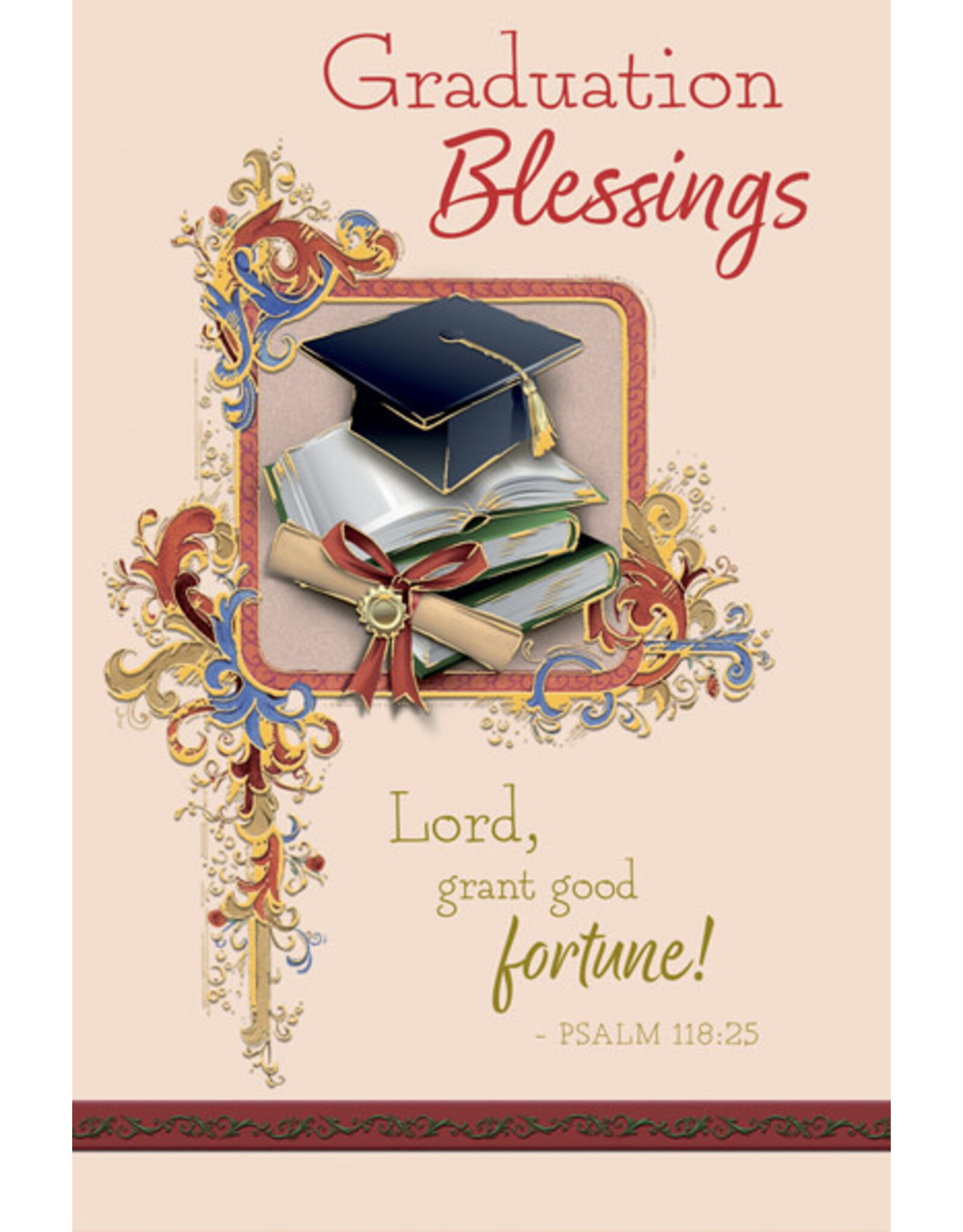 Greetings of Faith Card - Graduation, Grand Good Fortune