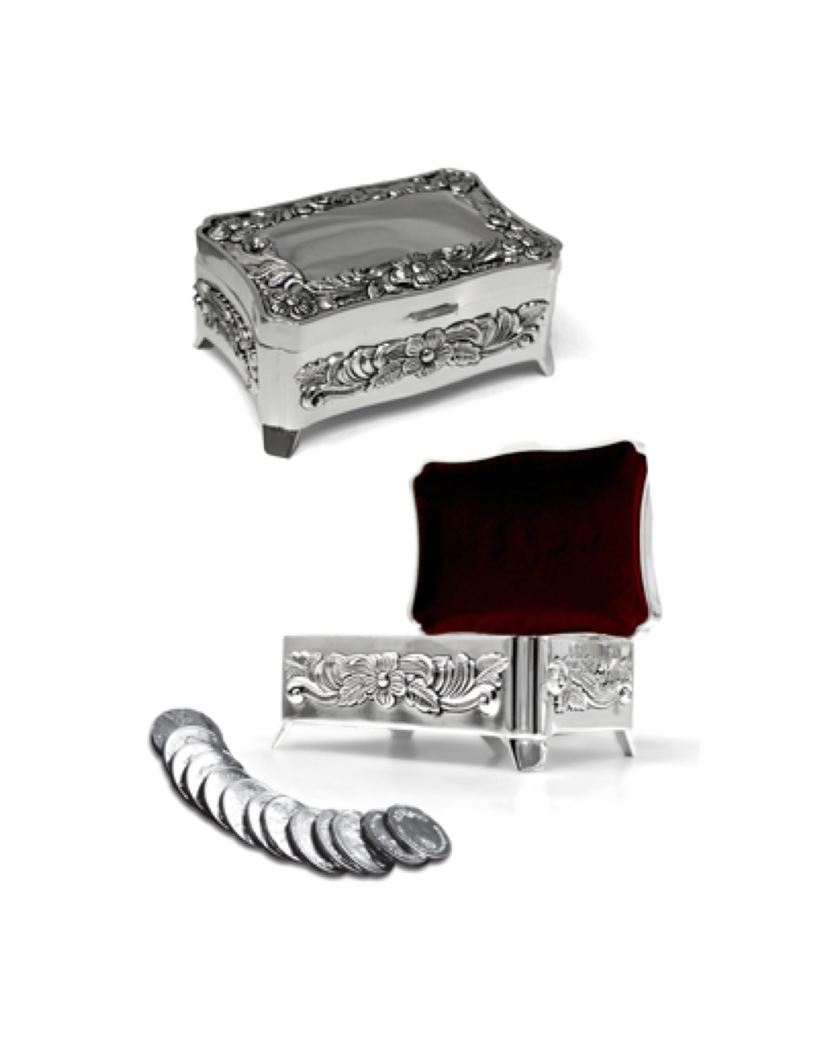 San Francis Las Arras Matrimoniales - Silver (13 Coins with Decorative Box)