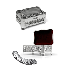 San Francis Las Arras Matrimoniales - Silver (13 Coins with Decorative Box)