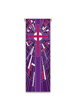 Slabbinck Banner - Purple with Cross