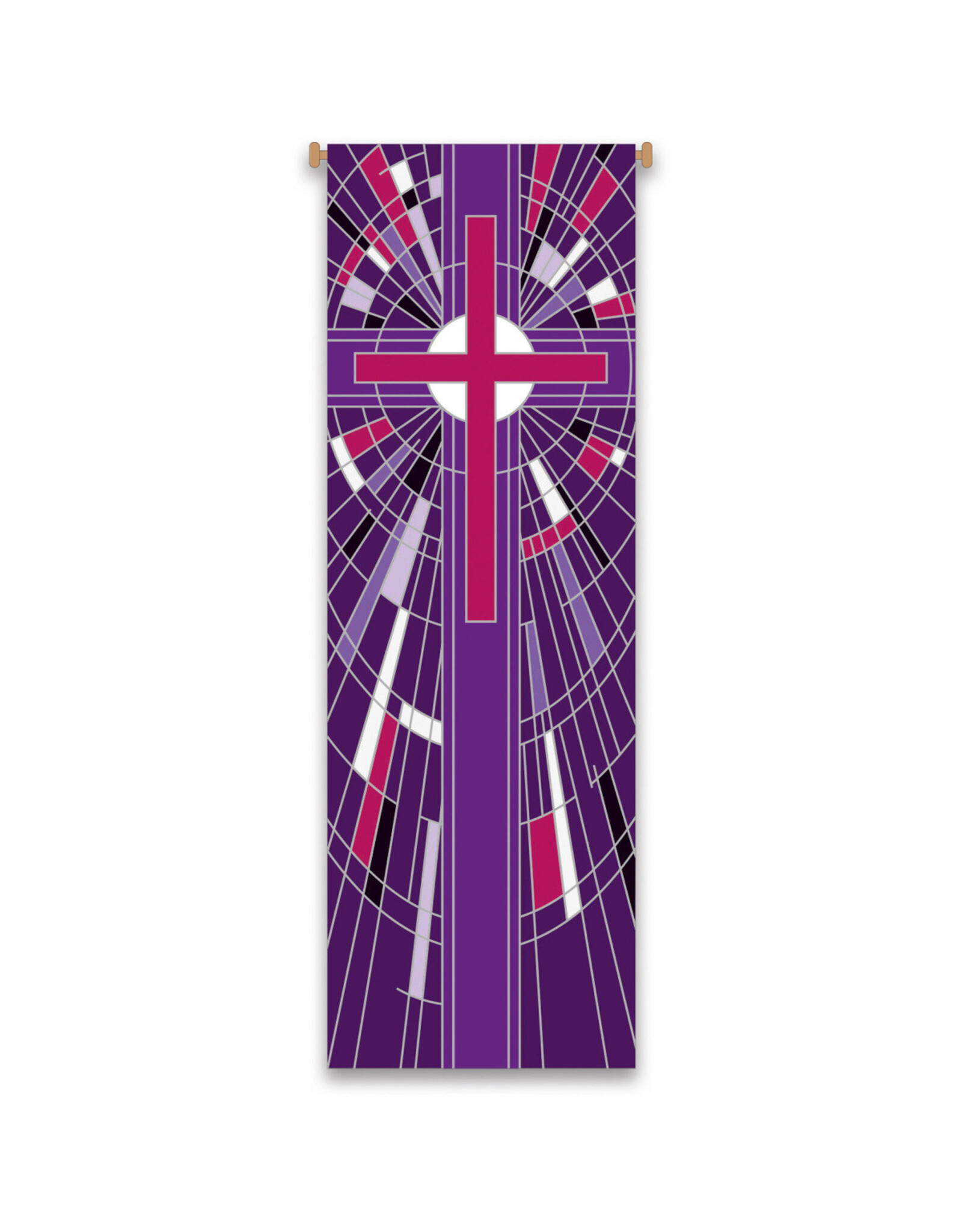 Slabbinck Banner - Purple with Cross