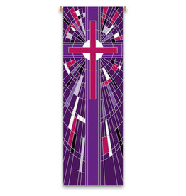 Slabbinck Banner - Purple with Cross