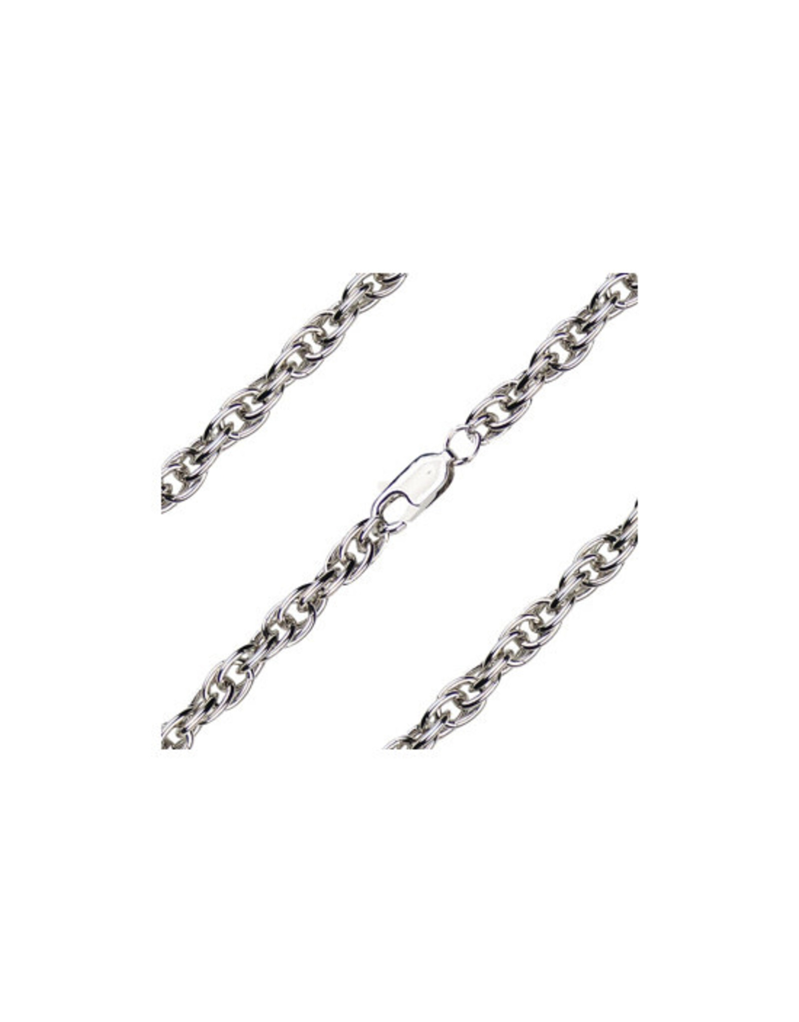 Bliss Chain - Light Rhodium, Heavy Rope (30")