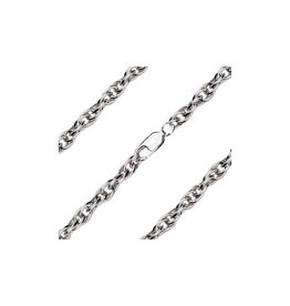 Bliss Chain - Light Rhodium, Heavy Rope (30")