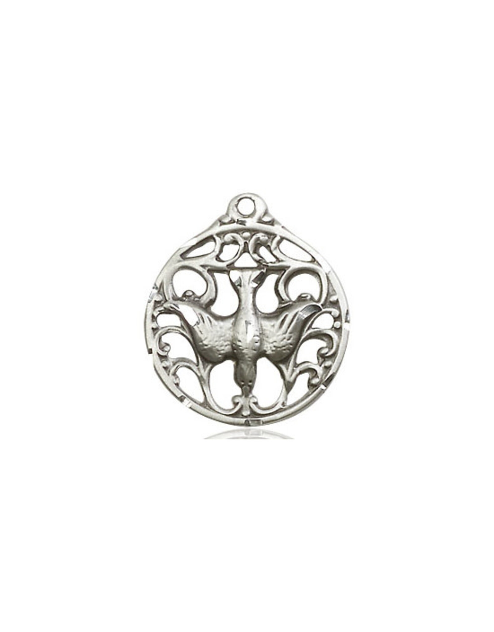 Bliss Holy Spirit Medal, Sterling Silver (3/4" x 3/4")