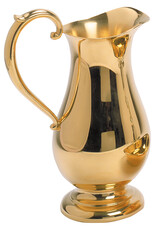 Koleys Flagon (Pitcher) - 24kt Gold Plated Pewter (8", 22oz)