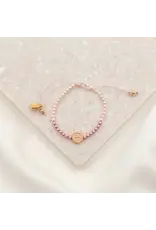 My Saint My Hero Kids Bracelet - Love Lights the Way, Crystal Pearl