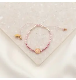 My Saint My Hero Bracelet - Love Lights the Way, Crystal Pearl Bracelet for Kids