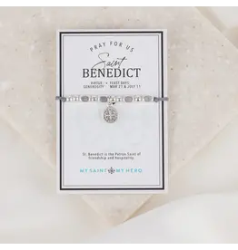 My Saint My Hero Bracelet - Saint Benedict Little Saints for Kids