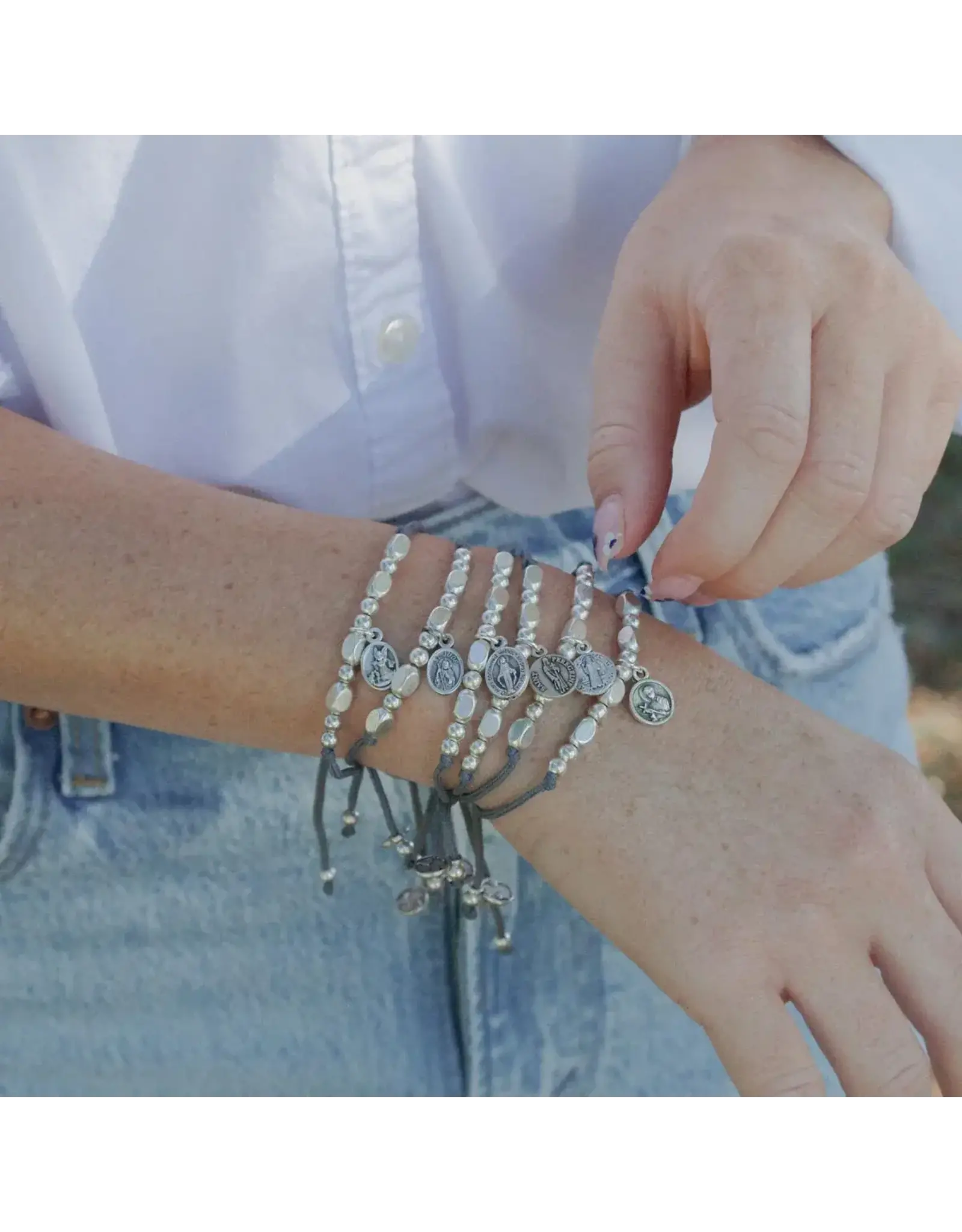 My Saint My Hero Bracelet - Saint Benedict Little Saints for Kids