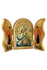 Hirten Triptych, Standing, Natural Wood, 1206 Series, 7.25"x5"   - Various Subjects