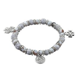 Hirten Blessing Bracelet - Cherub, White Beads