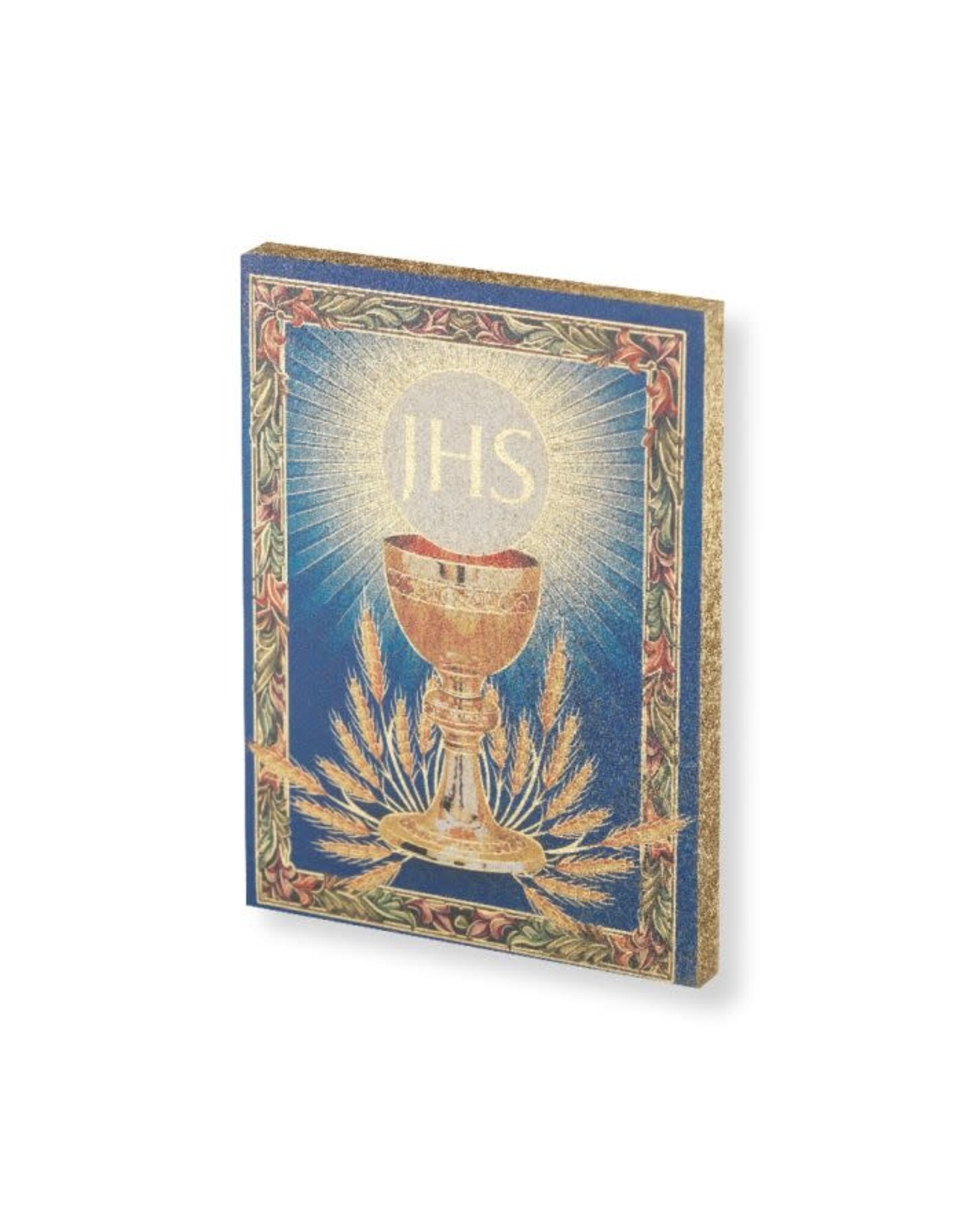 Hirten First Communion Gold Embossed Wood Plaque