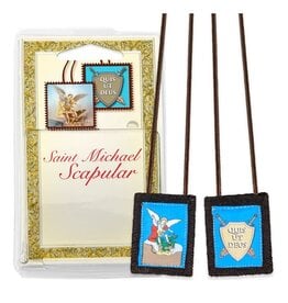 Hirten Scapular - Brown, St. Michael