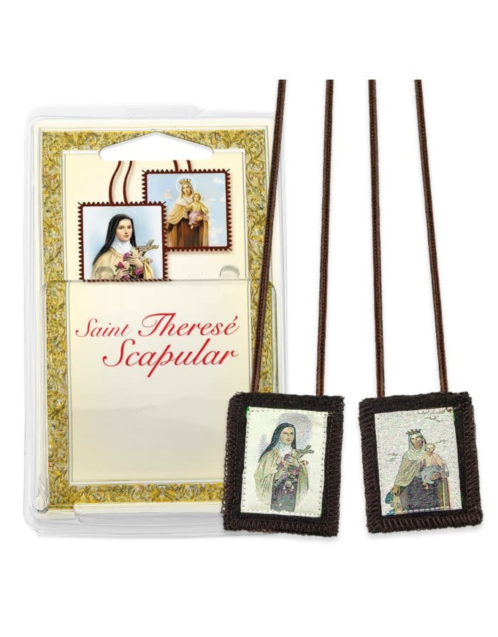 Hirten Scapular - Brown, St. Therese