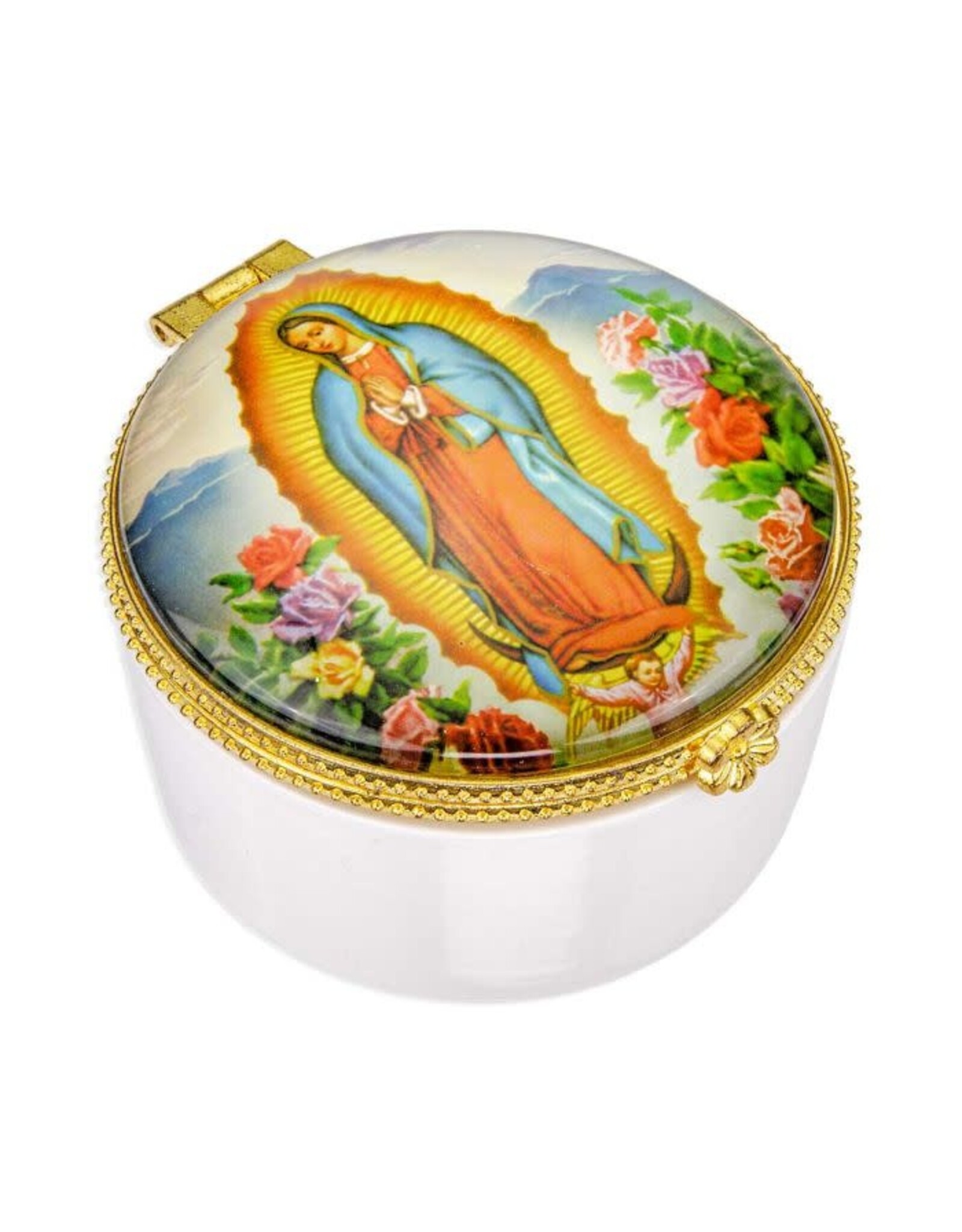 Hirten Rosary Box - Our Lady of Guadalupe, Porcelain