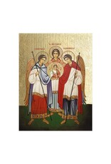 Hirten Archangels Gold Embossed Wood Plaque