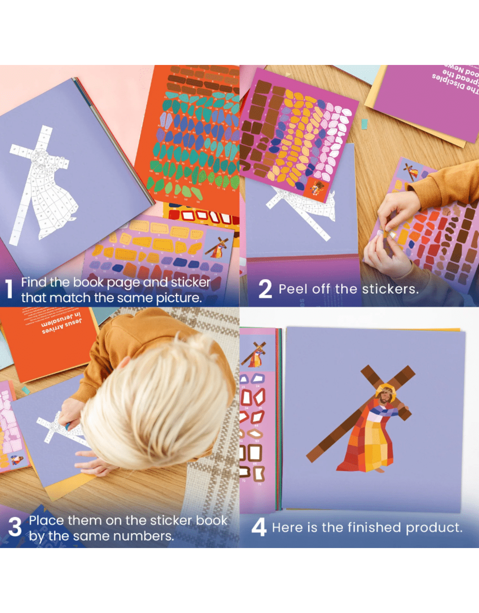 Catholic Family Crate Pray by Sticker: Story of the Cross Sticker Book