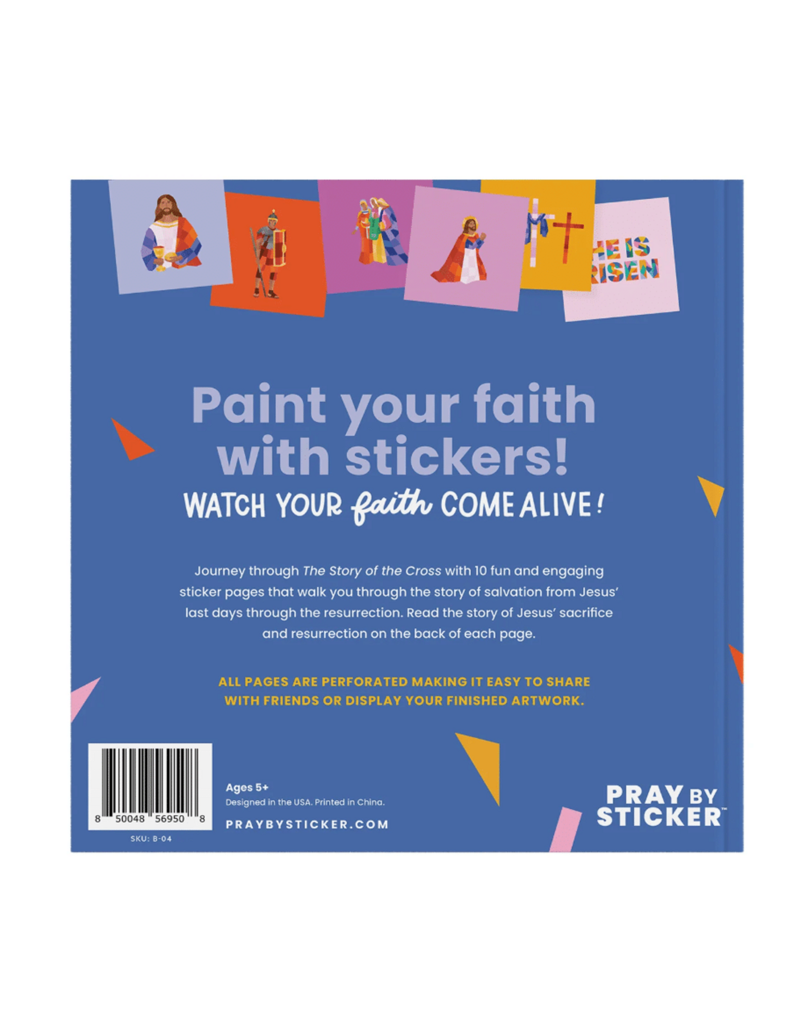 Catholic Family Crate Pray by Sticker: Story of the Cross Sticker Book