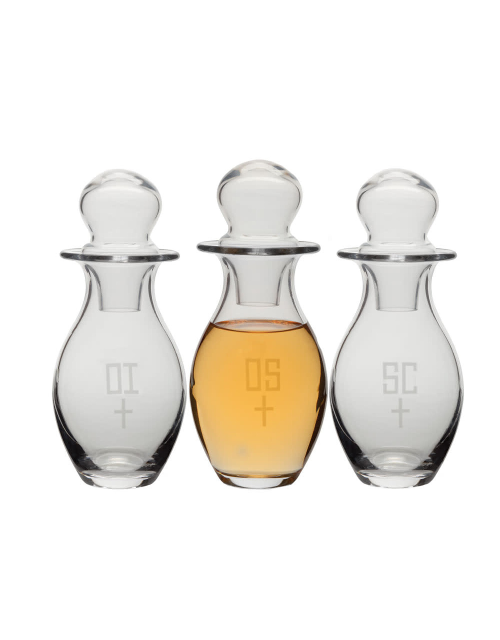 Alviti Creations Glass Chrismal Set, 10oz each