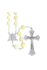 Hirten Rosary - Marbleized Glass Beads, 8mm -