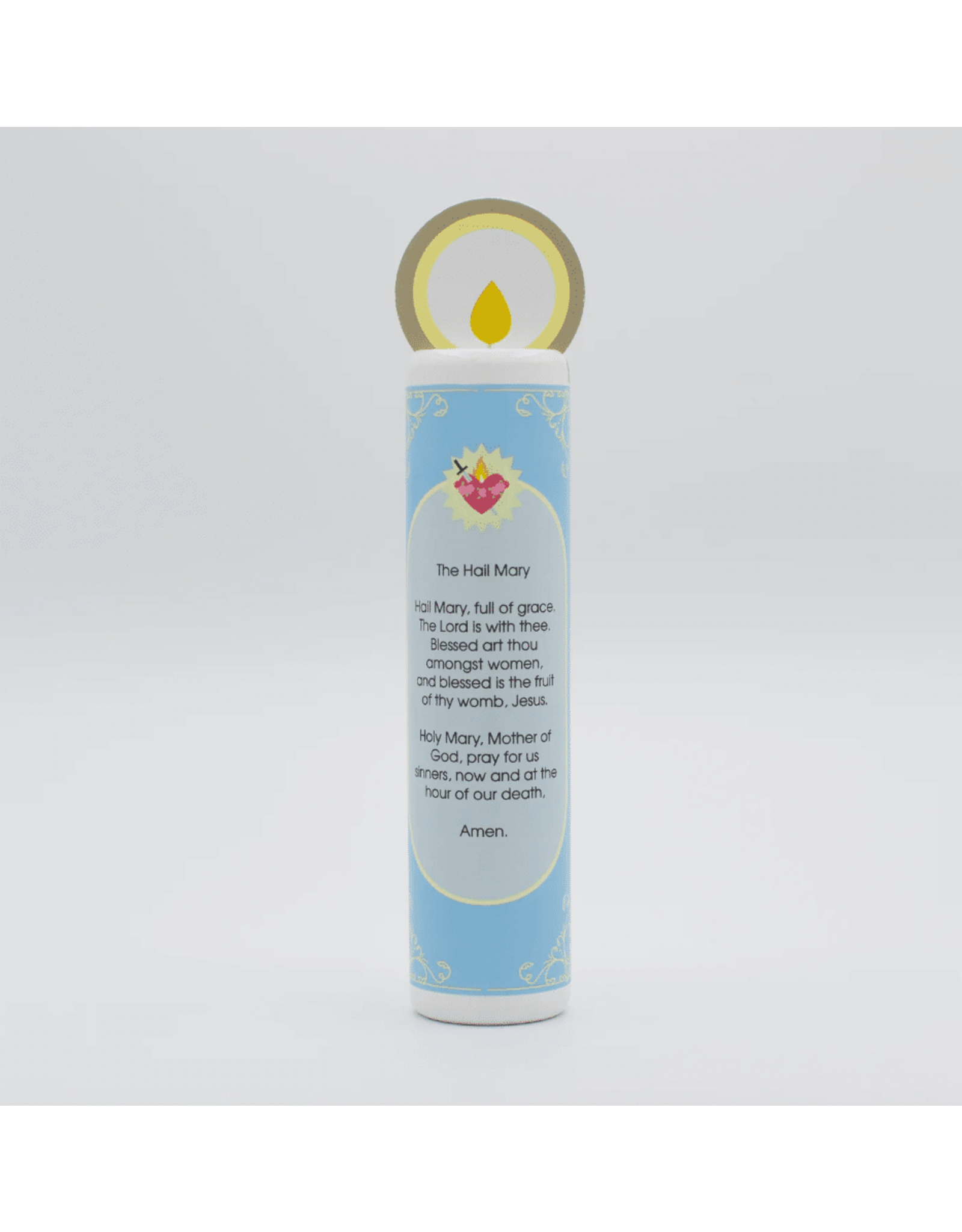 Shining Light Wooden Prayer Candle -