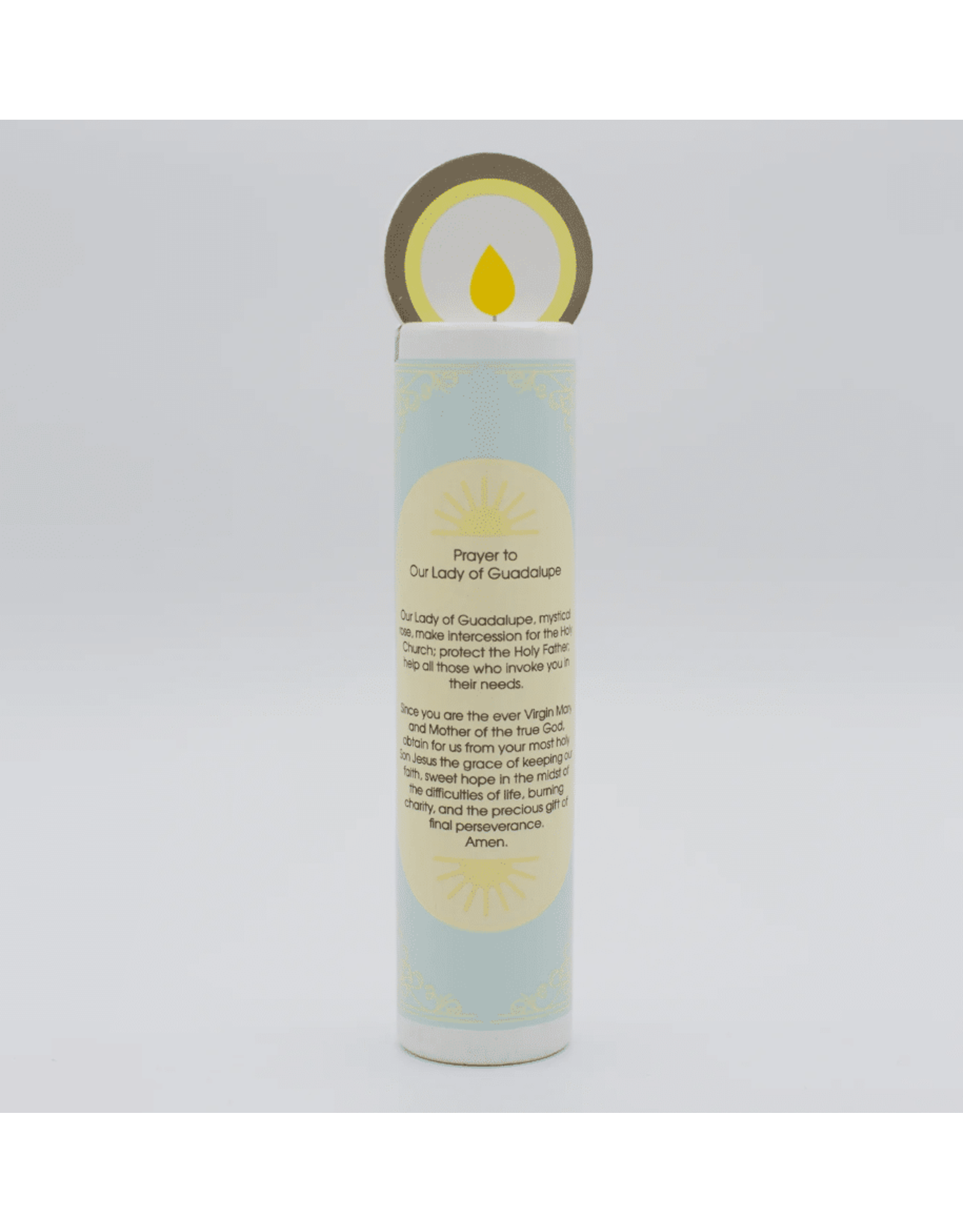 Shining Light Wooden Prayer Candle -