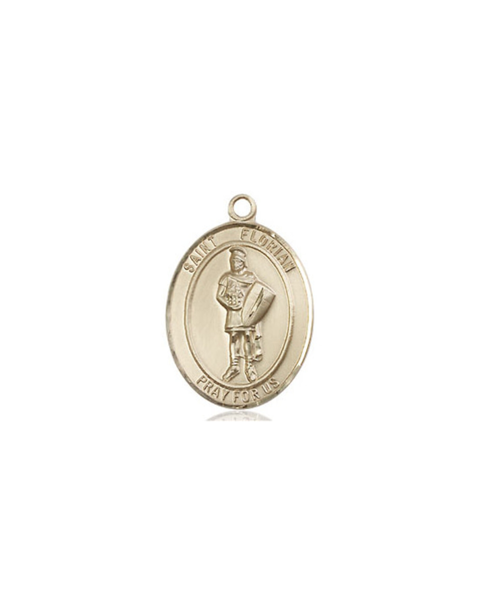 Bliss St Florian Medal - 14kt Gold Filled, Oval