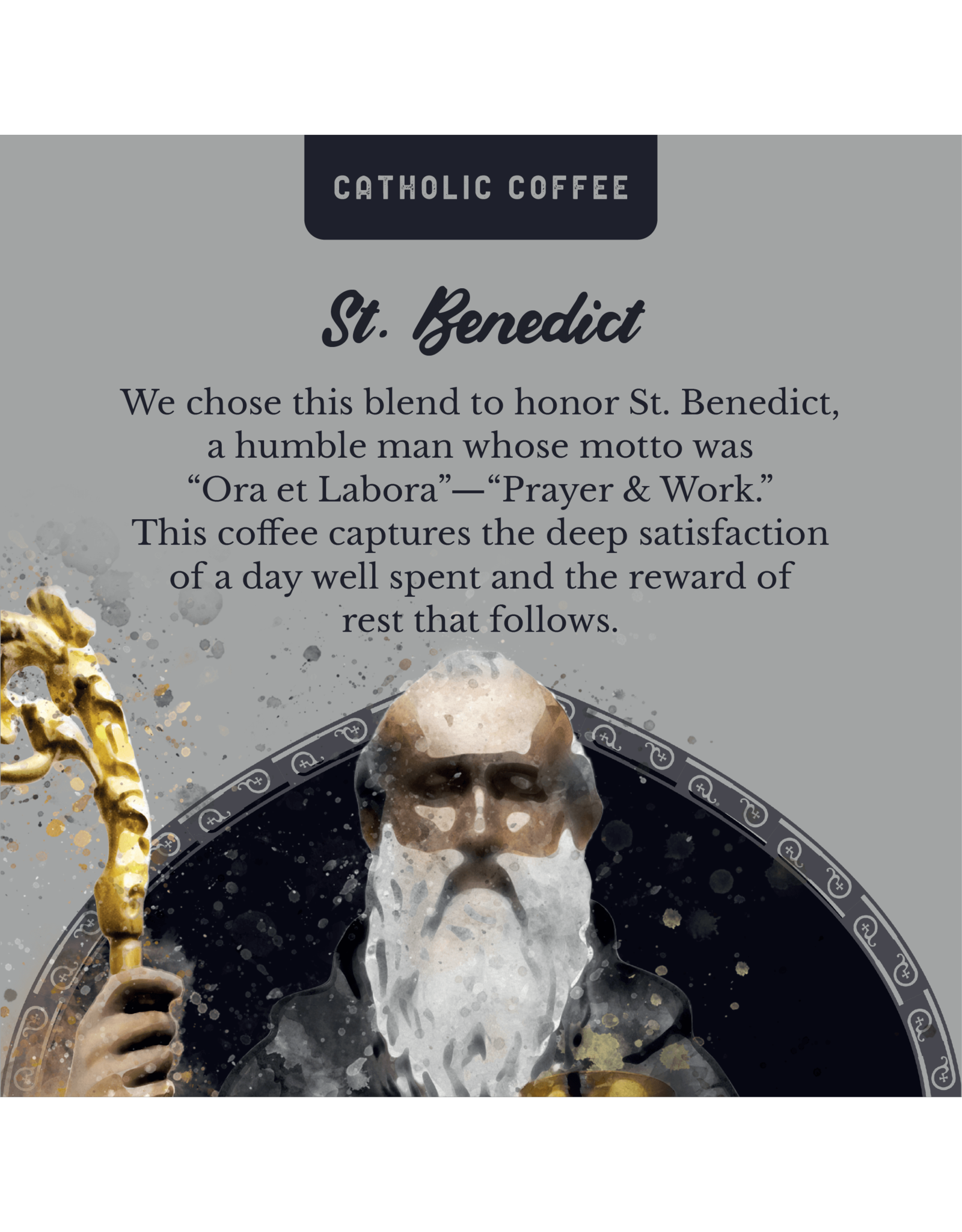 Catholic Coffee Coffee - St. Benedict (Chocolate Hazelnut Blend)