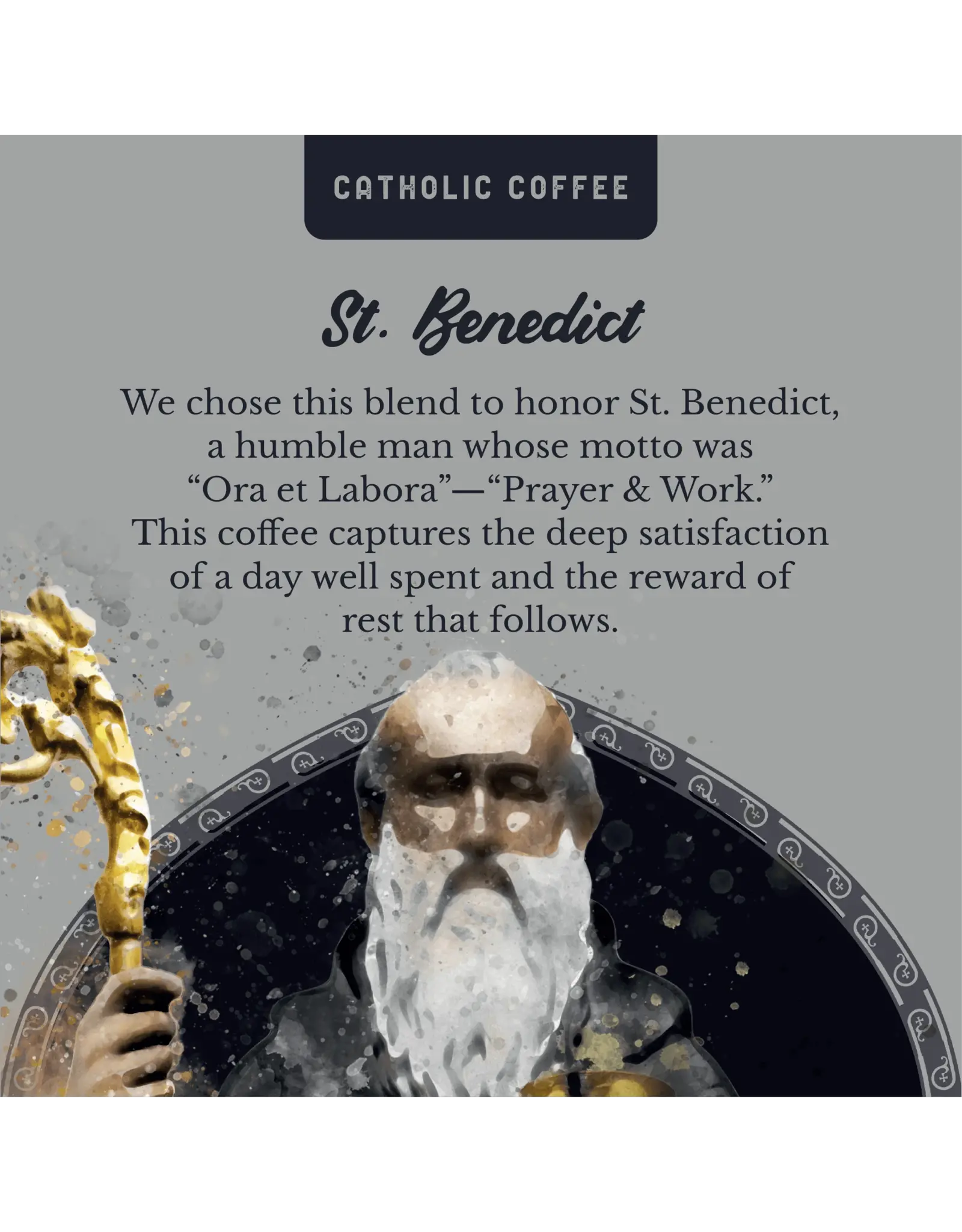 Catholic Coffee Coffee - St. Benedict (Chocolate Hazelnut Blend)