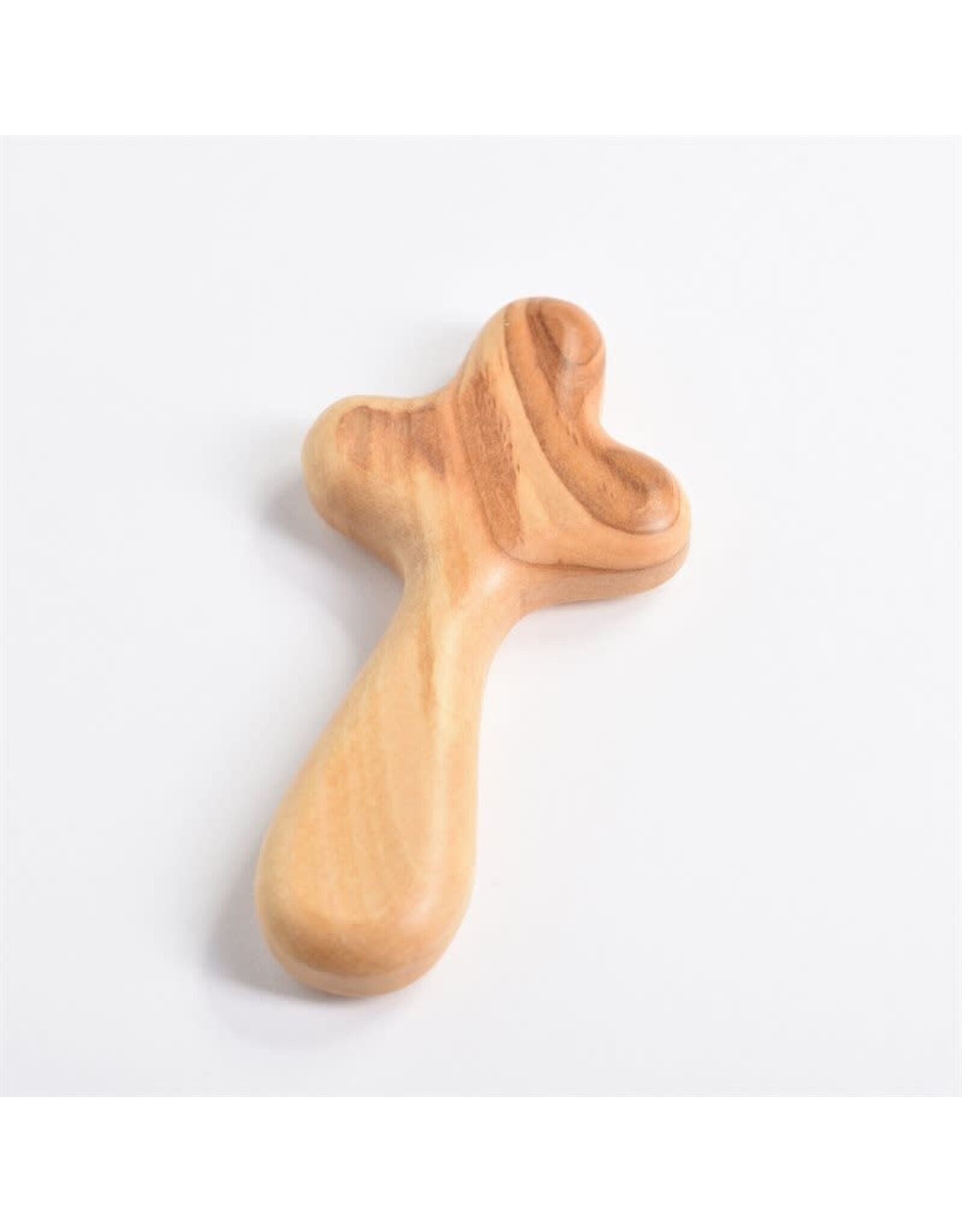 Shomali Olive Wood Comfort Cross from Holy Land (4")