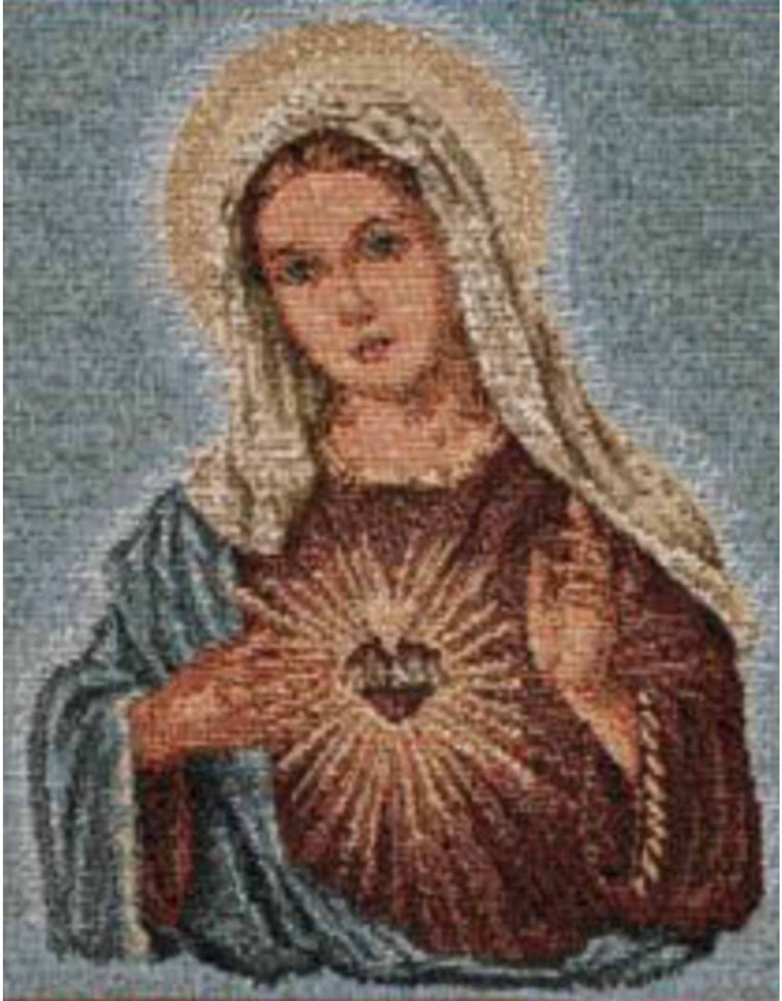 Ecumenicus Immaculate Heart of Mary Tapestry from Italy (4-1/2 x 7-1/2)
