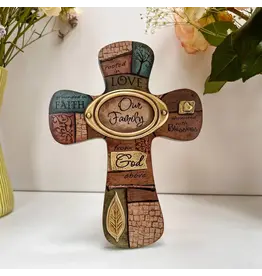 Abbey & CA Gift Wall Cross - Our Family (8")