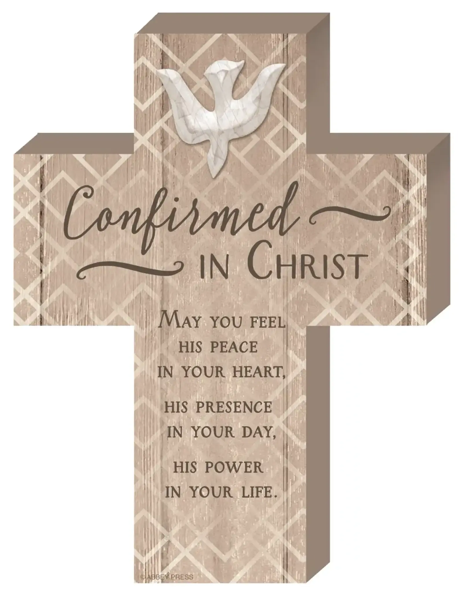 Abbey & CA Gift Confirmation Cross - Wooden (8")