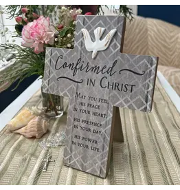 Abbey & CA Gift Confirmation Cross - Wooden (8")