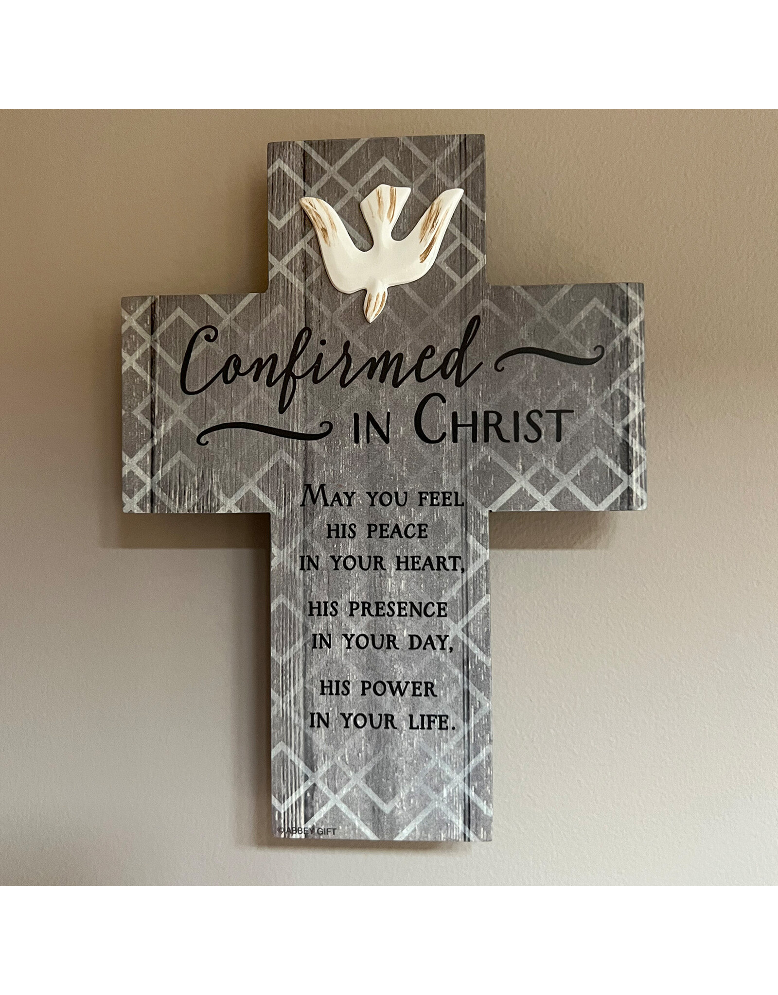 Abbey & CA Gift Confirmation Cross - Wooden (8")